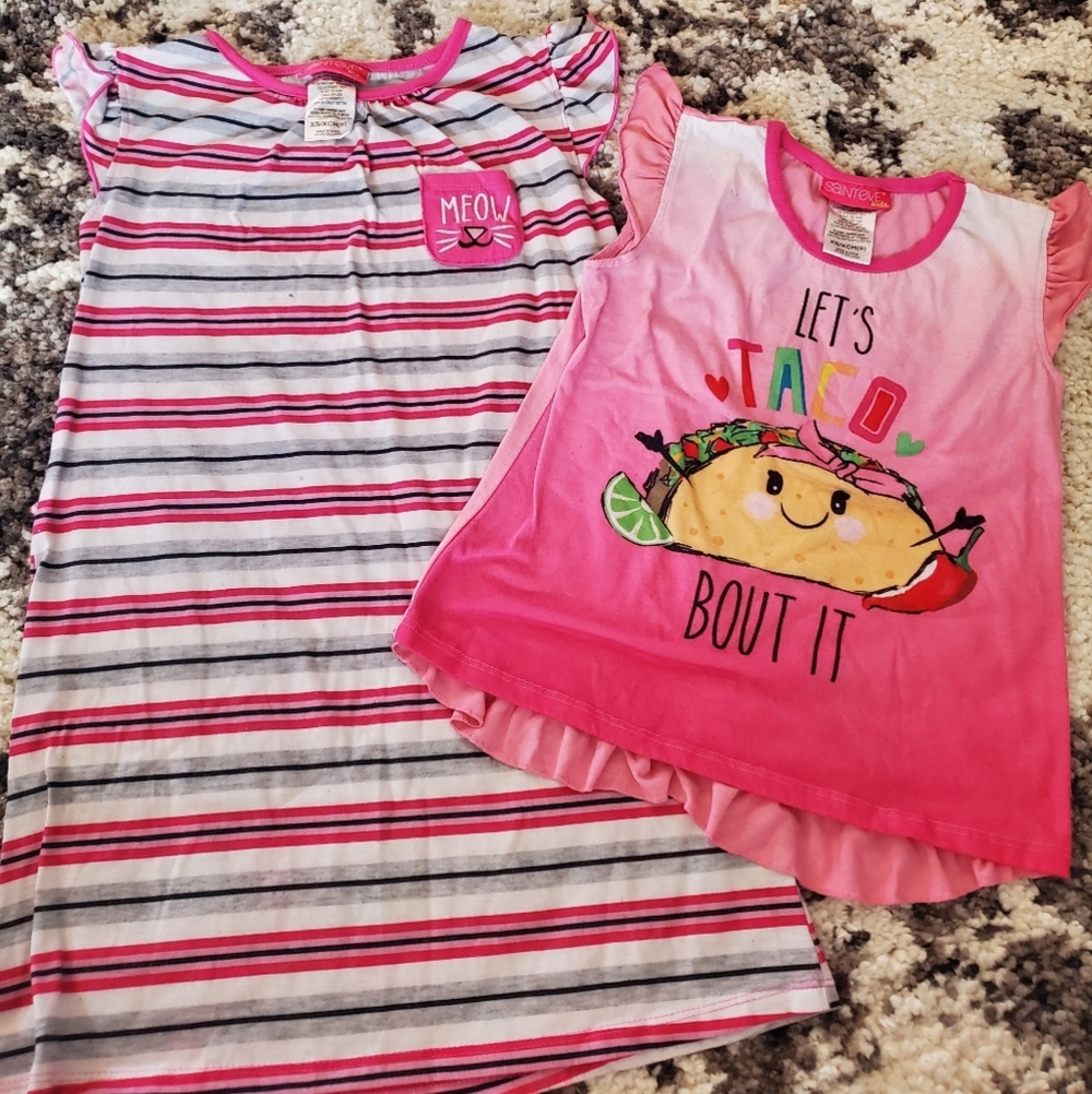 Girls 2pc Pj Bundle XS (6)